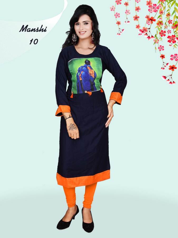M-Manshi Vol-1 Daily Casual Wear Rayon Kurtis Collection